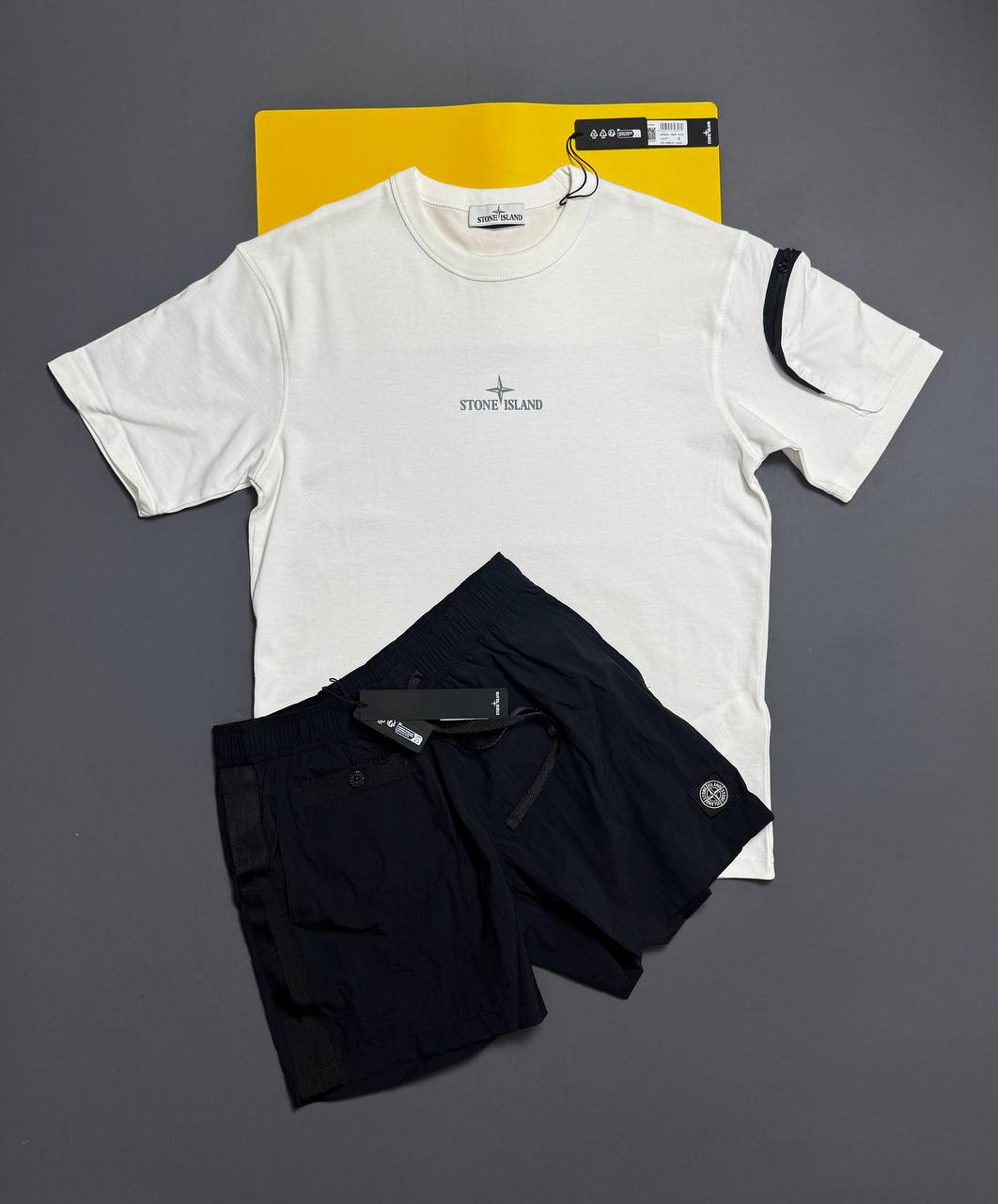 Stone T-shirts or Swim shorts na0108