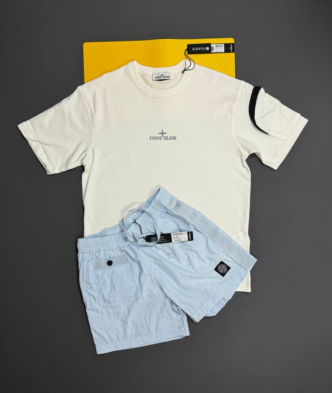 Stone T-shirts or Swim shorts na0108