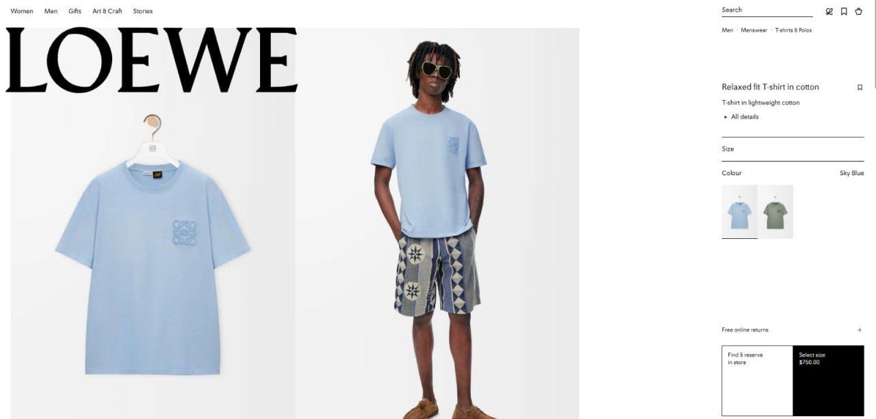 New stock Loewe tees sa0108