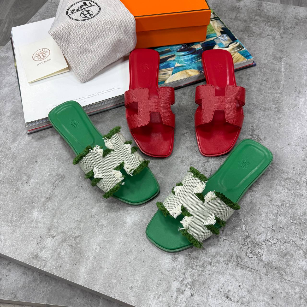 SUPER CLON HERME LADIES ORAN SANDAL WITH FULL PACKAGING ETC jay1706