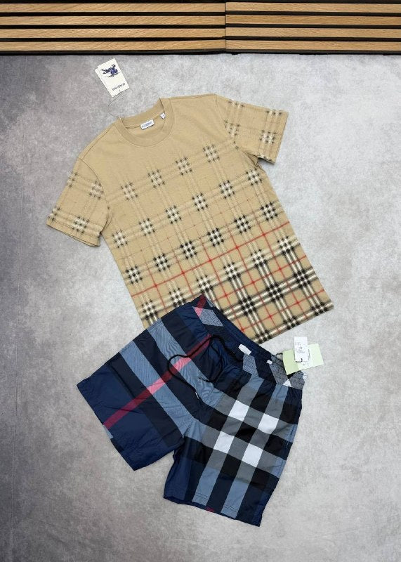 SUPER CLON BURBERR SHORT SET am2305