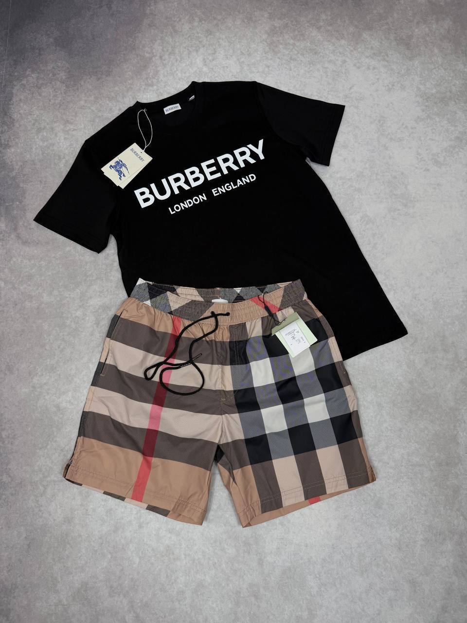 SUPER CLON BURBERR SHORT SET am2905