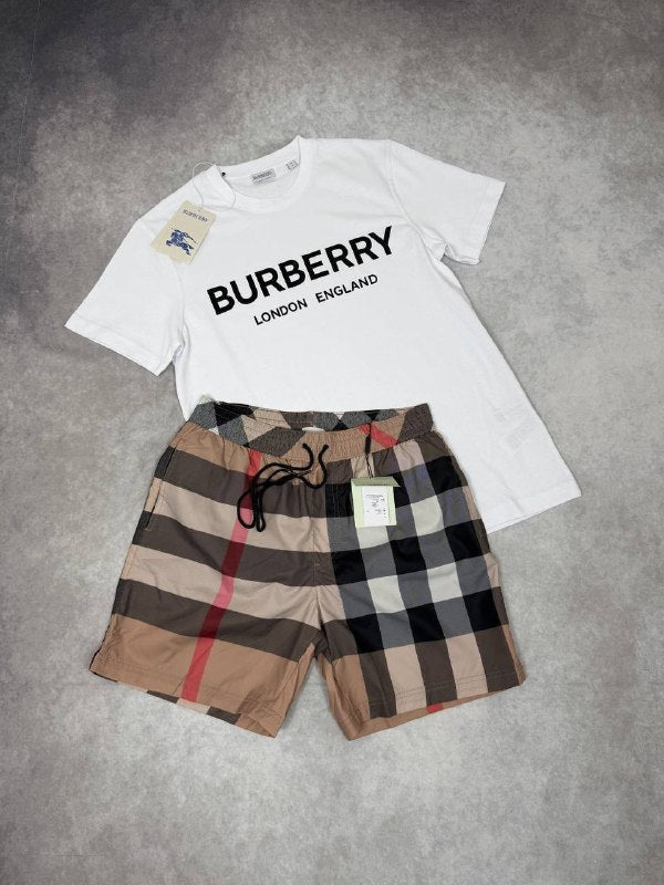 SUPER CLON BURBERR SHORT SET am2905