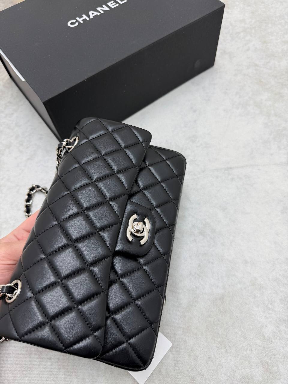 SUPER CLON REAL LEATHER CHANE BAG COME WITH BOX ETC am0506
