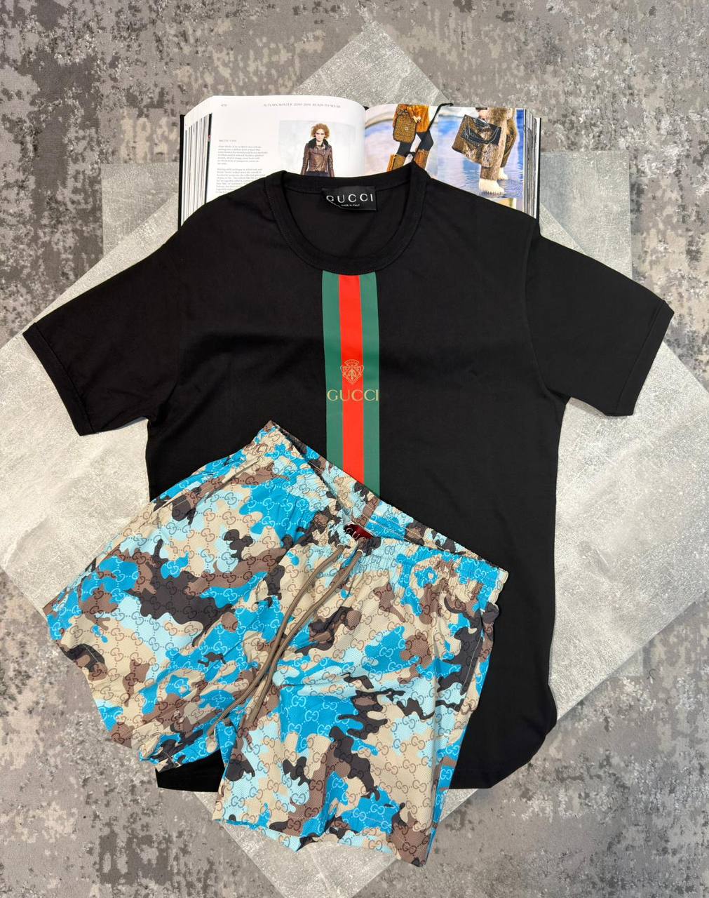 Gucc Shorts Set aj0606