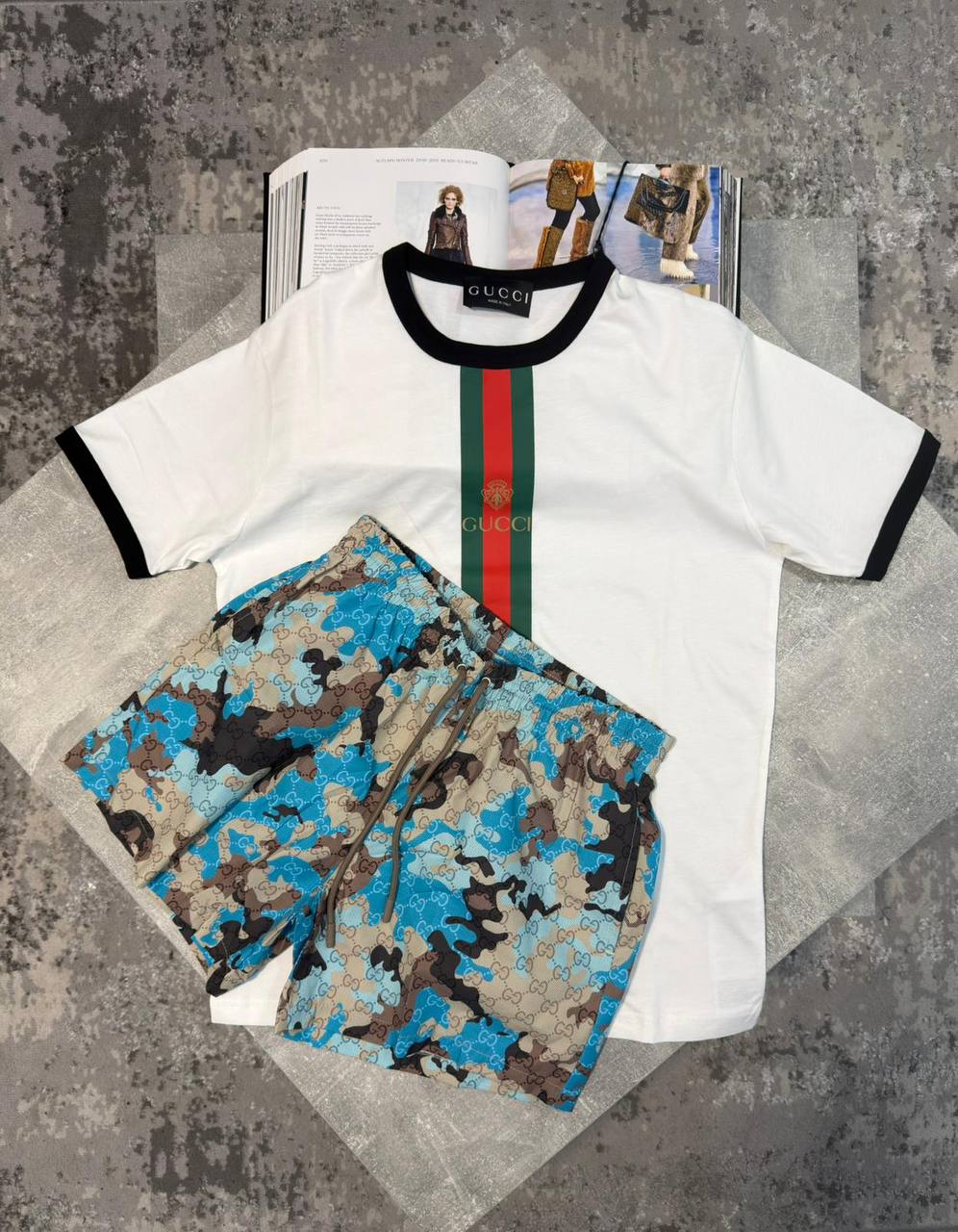 Gucc Shorts Set aj0606