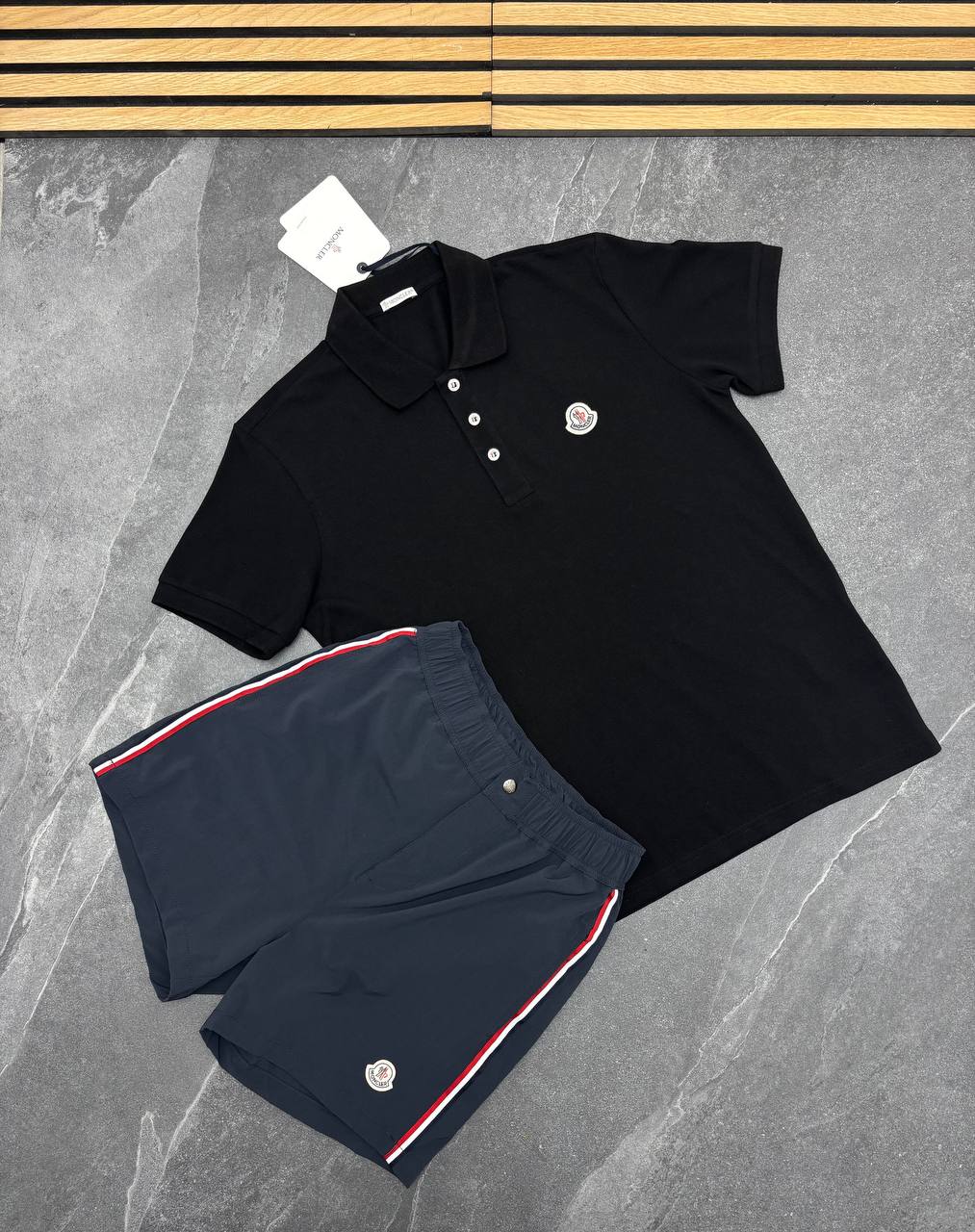 SUPER CLON MONCLE POLO SWIM SHORT SET am0706