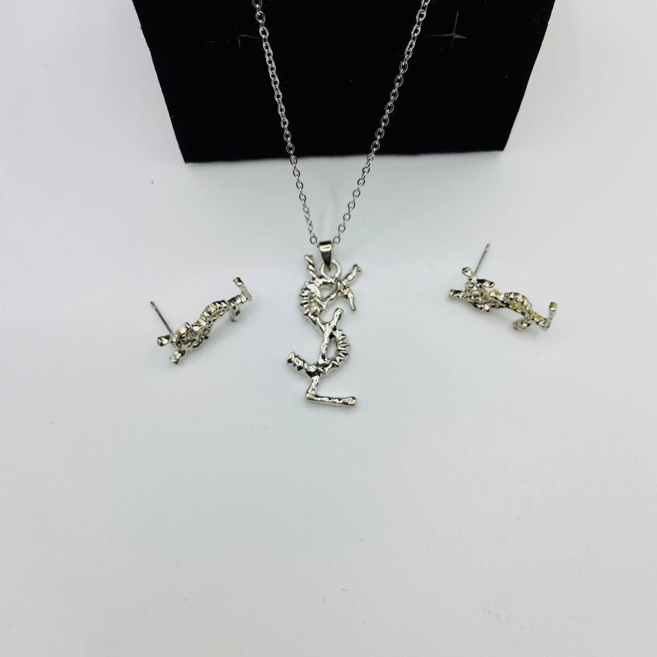 YSL earings and necklace set with packaging to0806
