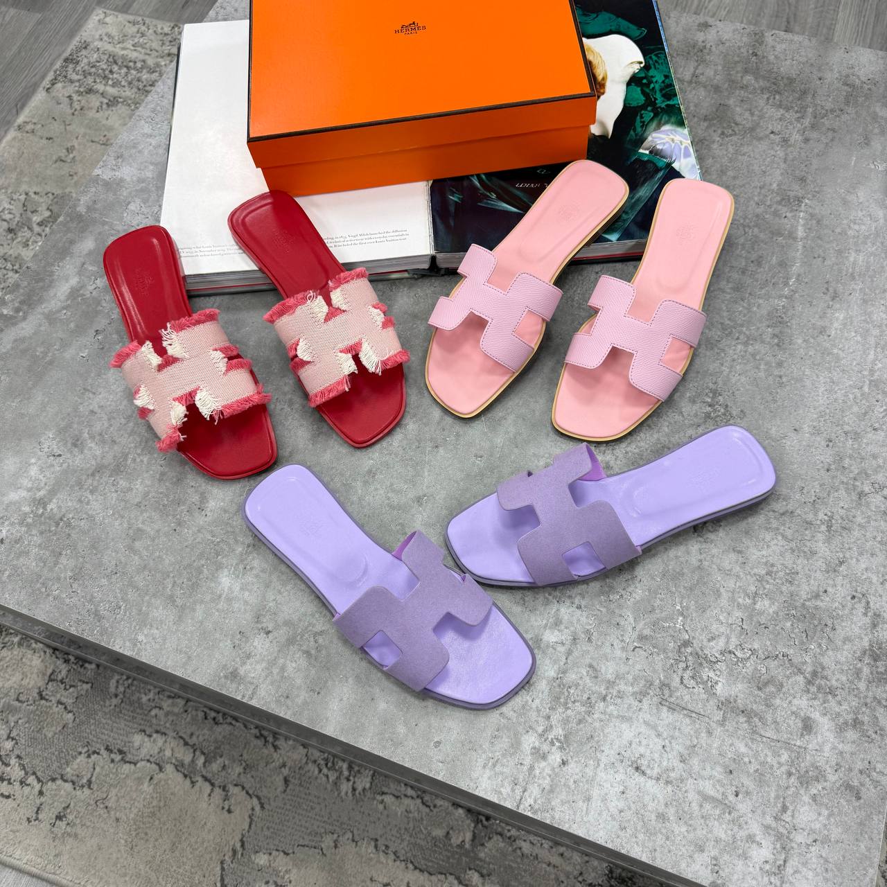 SUPER CLON HERME LADIES ORAN SANDAL WITH FULL PACKAGING ETC jay1706