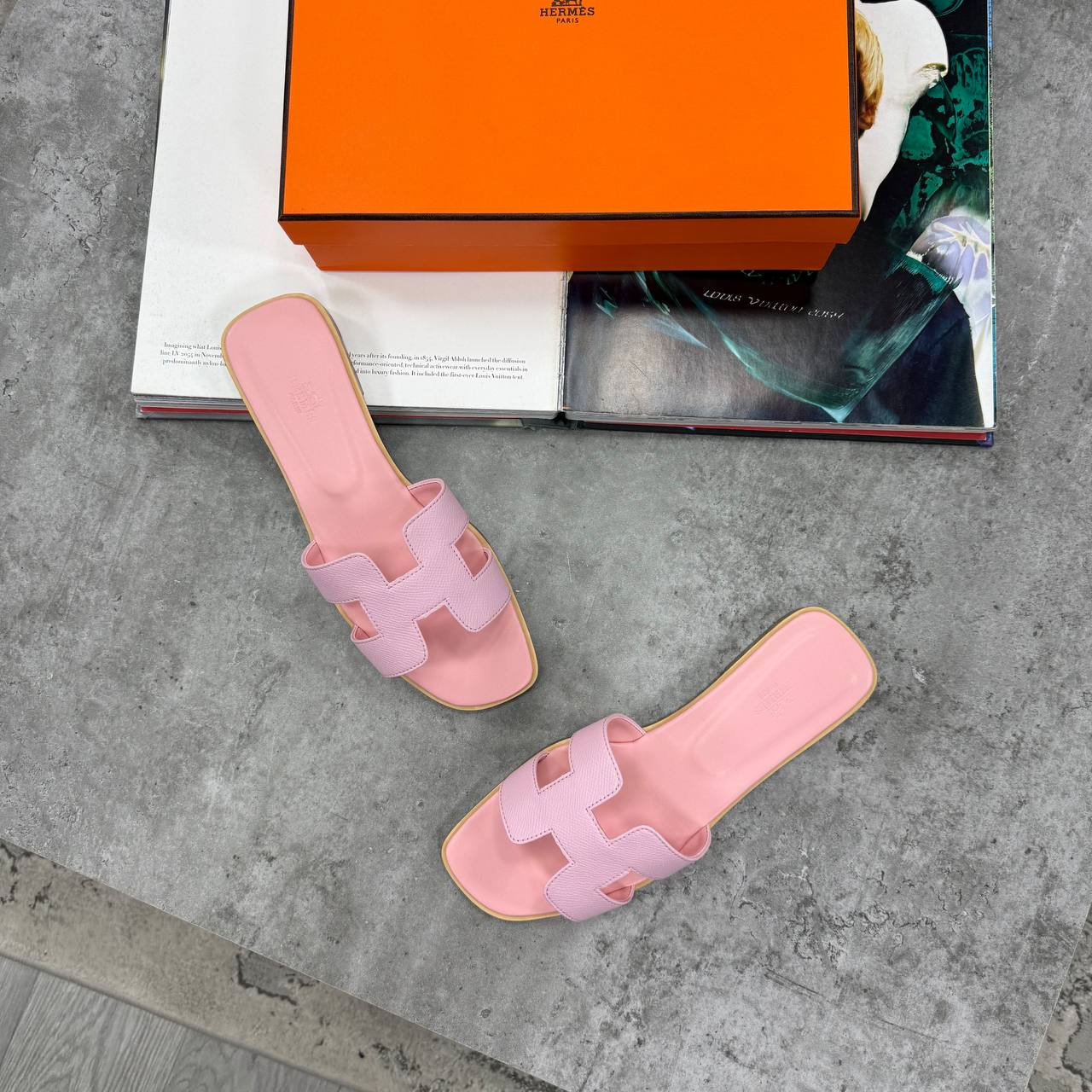 SUPER CLON HERME LADIES ORAN SANDAL WITH FULL PACKAGING ETC jay1706