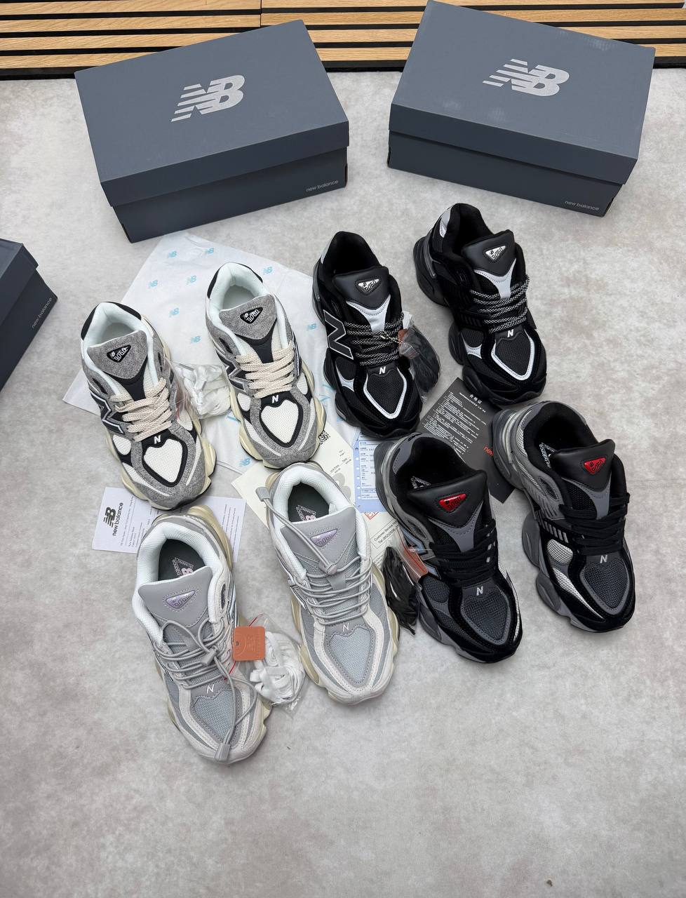 MENS NEW BALANC 9060 COME WITH BOX ETC am1006
