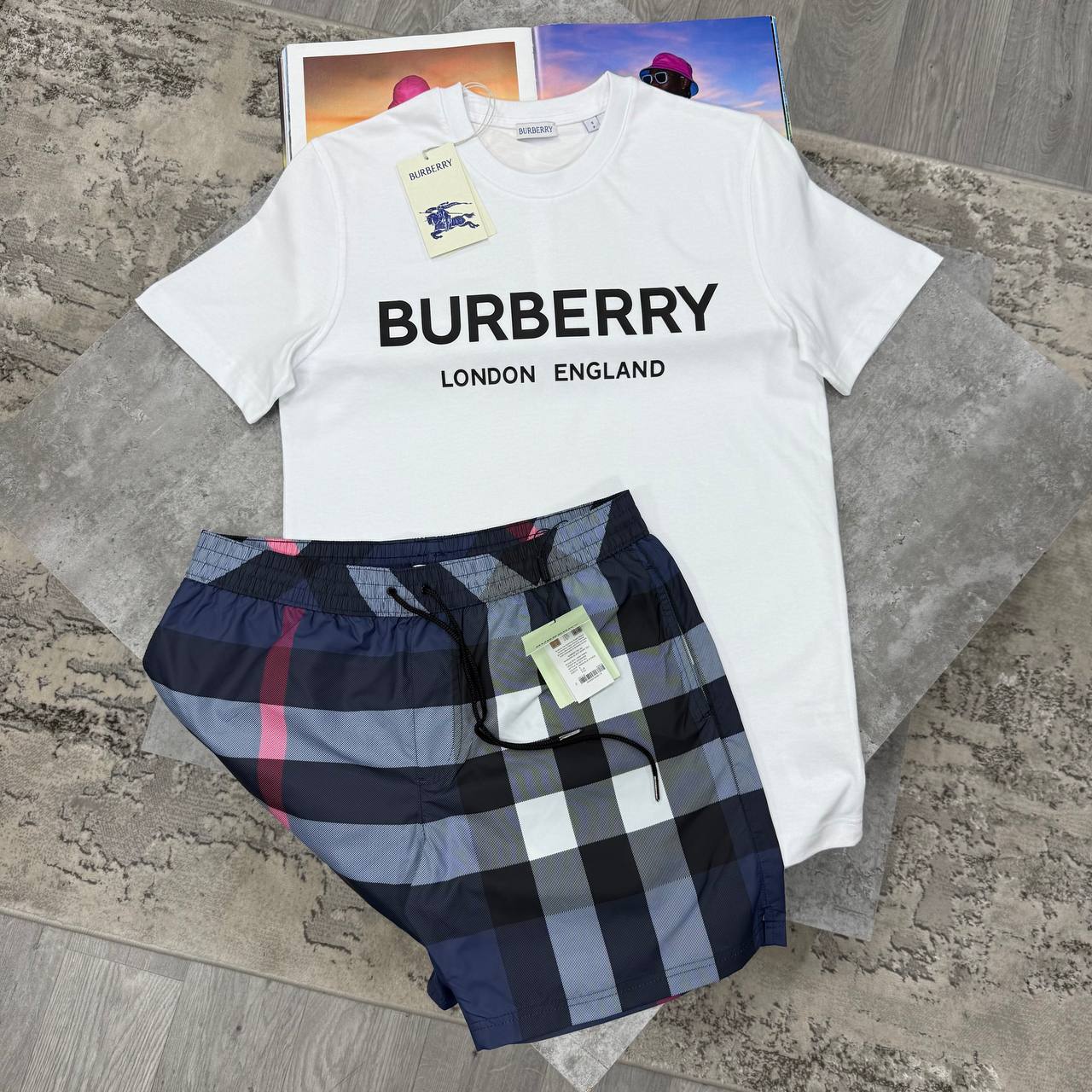SUPER CLON BURBERR SHORTSET jay2205
