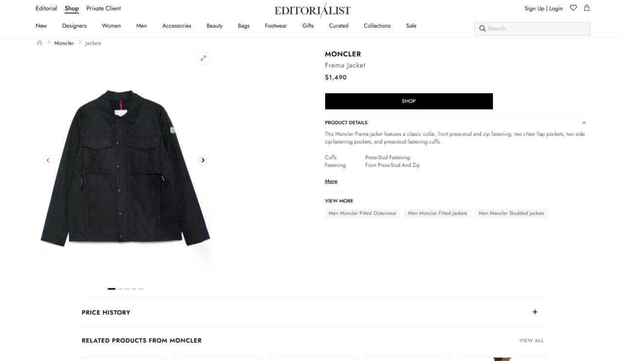 MONCLE W.BREAKER OVERSHIRT JACKET na2208