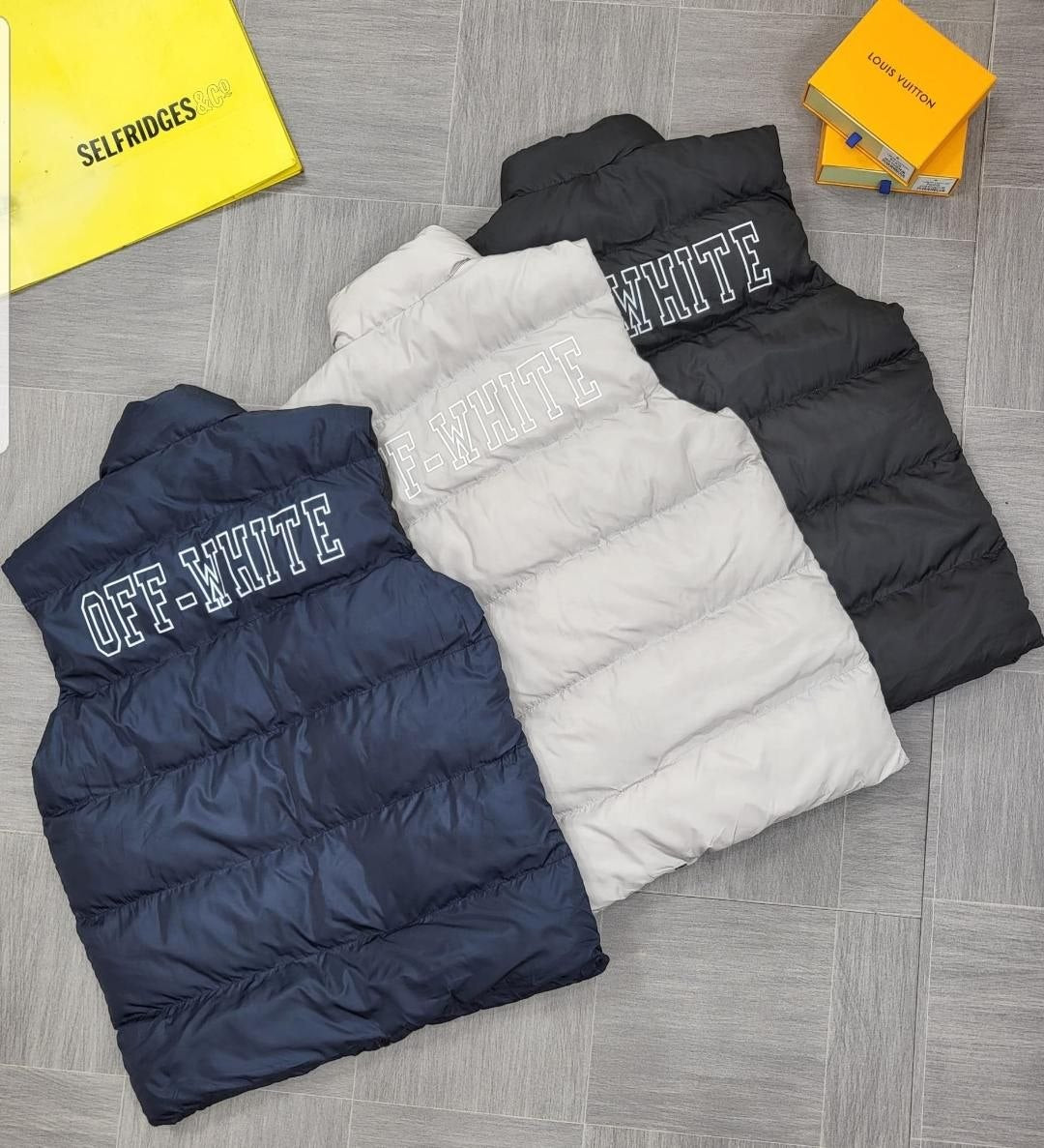 QUALITY OFF WHITE BODYWARMER ak1206