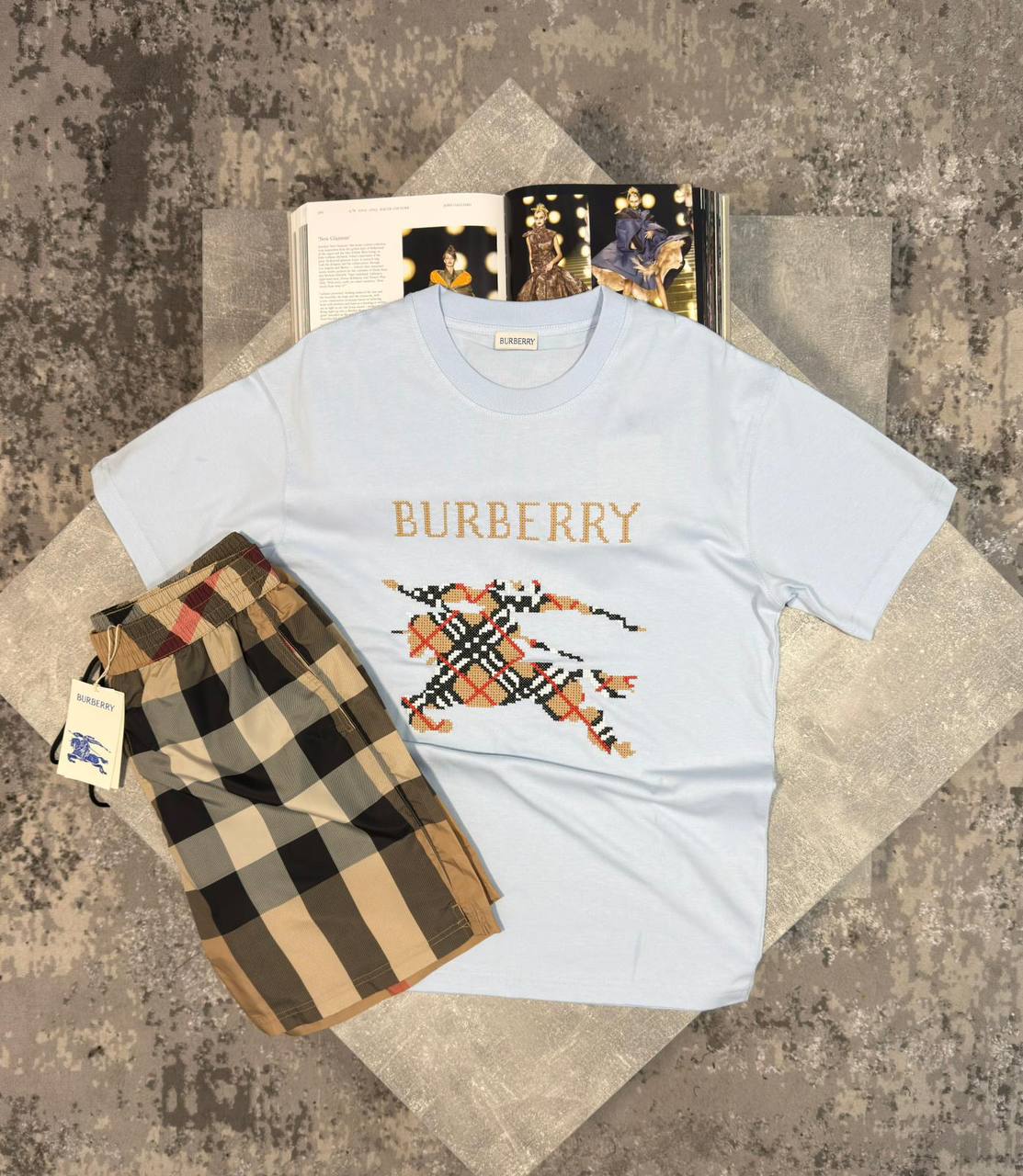 Burber Shorts Set aj1206