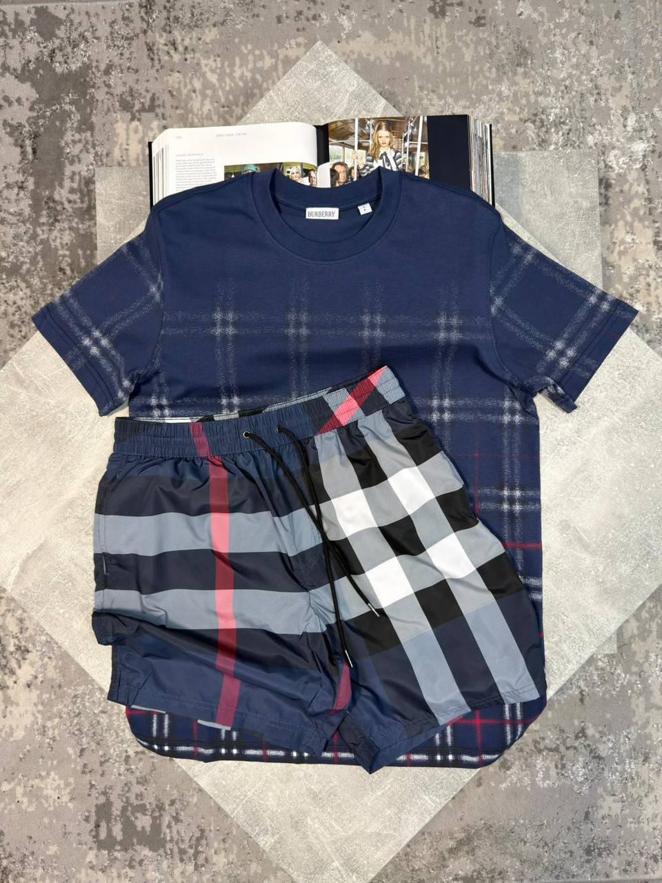 Burber Shorts Set aj1206