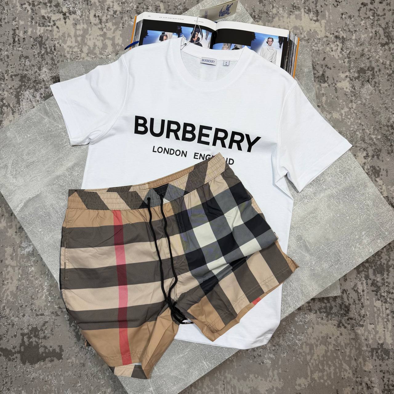 Burber Shorts Set aj1206
