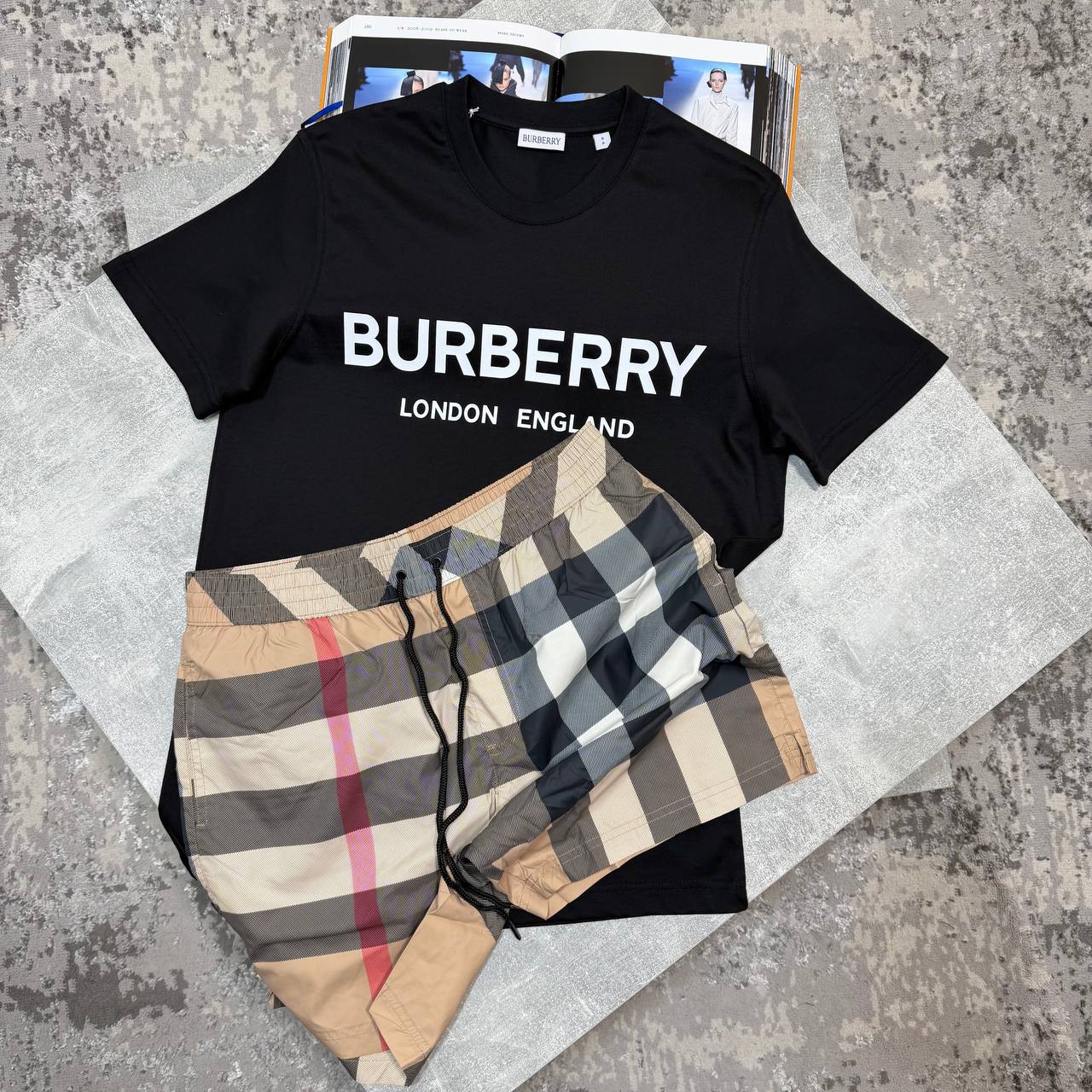 Burber Shorts Set aj1206