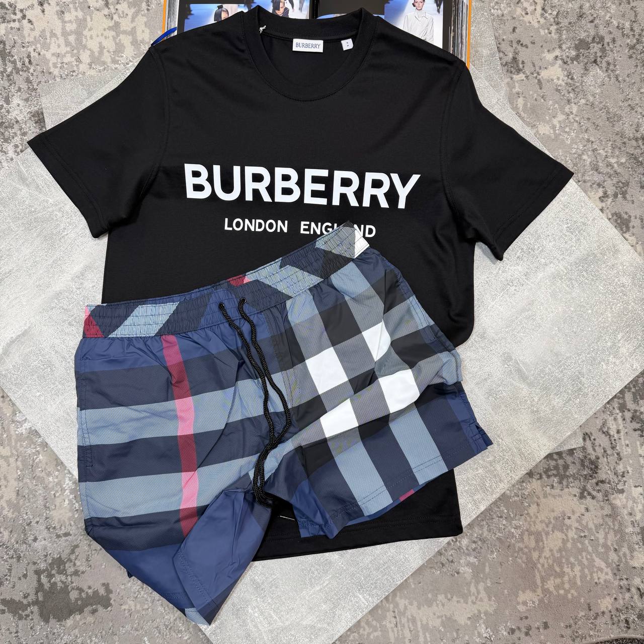 Burber Shorts Set aj1206