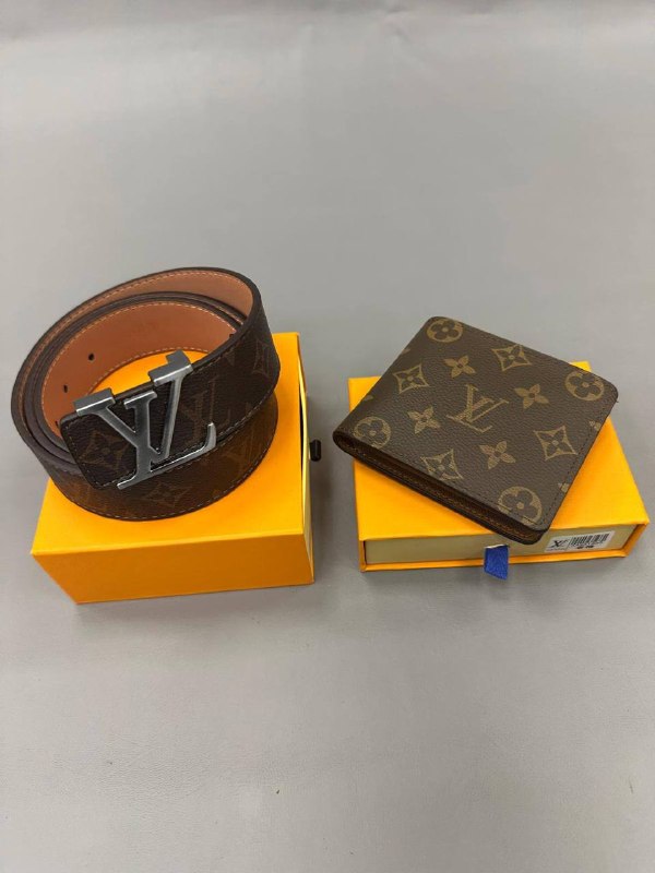 Quality Loui Vuitto Wallet & Belt set to1106