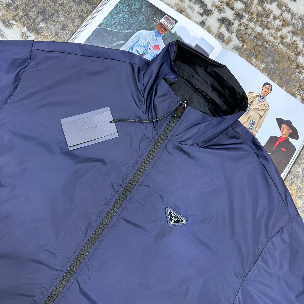 Top quality Prad Reversible rain jacket am2911