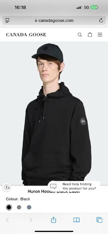 Canad goos hoddy jj1206