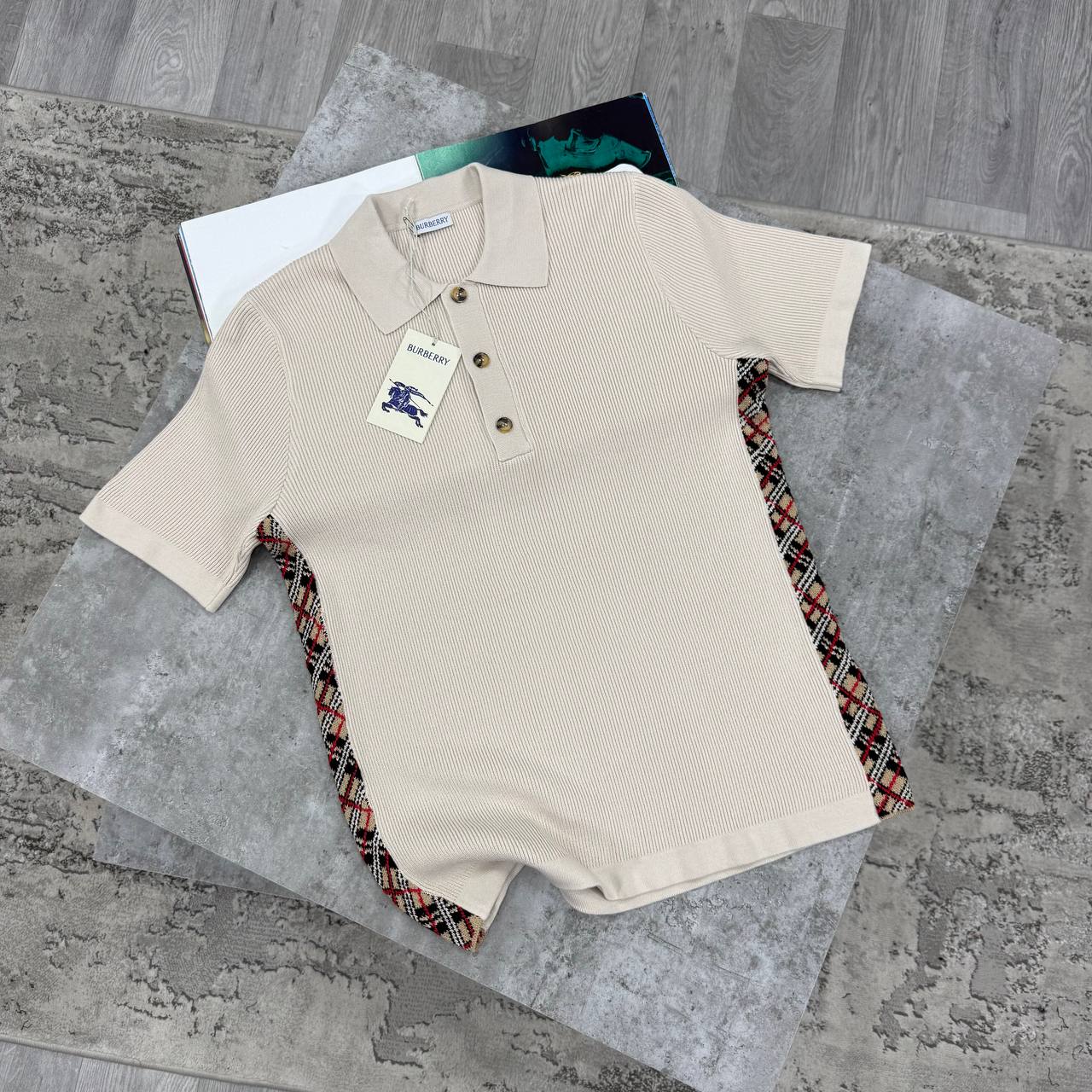 SUPER CLON BURBERR KNITTED POLO jay1306