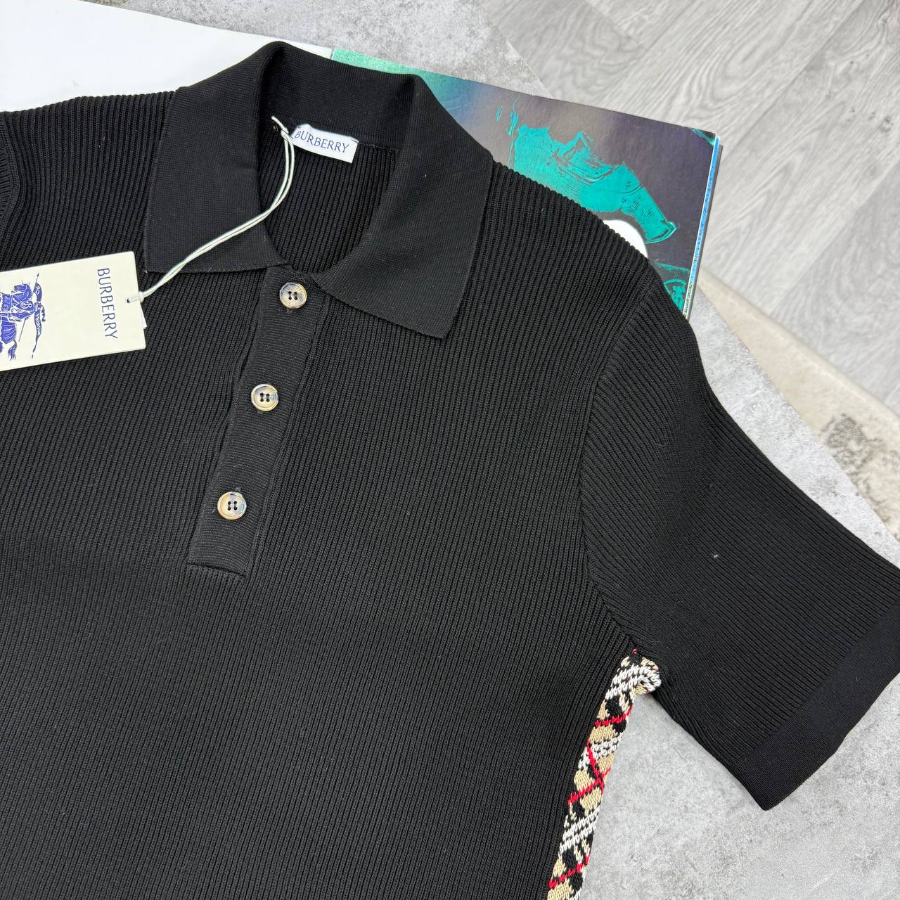 SUPER CLON BURBERR KNITTED POLO jay1306