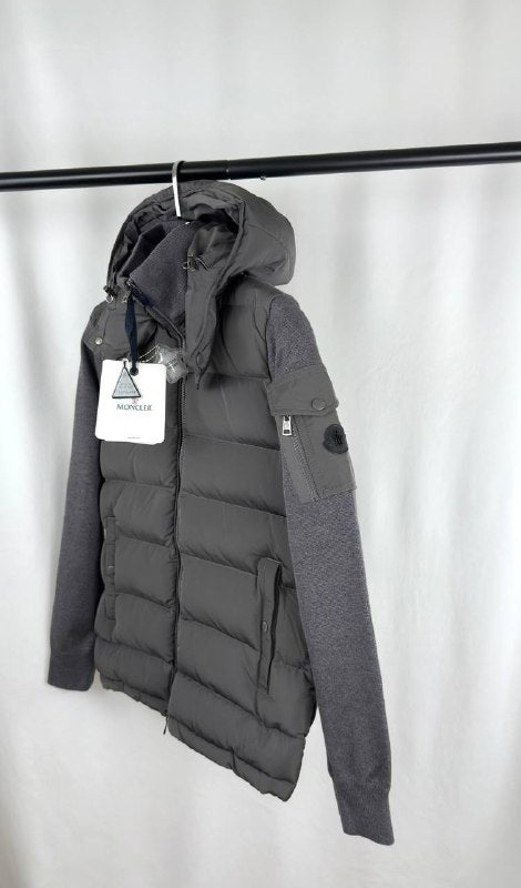 Moncle detachabl hood knitted cardigan jj1306