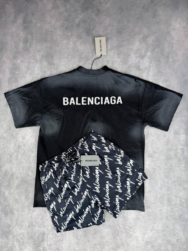 Balenciag T-shirt & shorts set jj1506