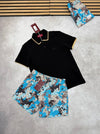 SUPER CLON GUCC POLO & SWIM SHORTS SET  am1506