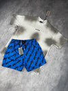 Balenciag T-shirt&shorts set jj1506