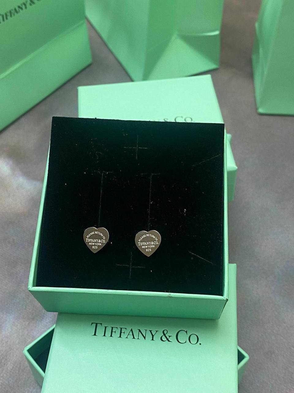 TIFFANY BANGLE AND EARRINGS  With Full Packing am0212