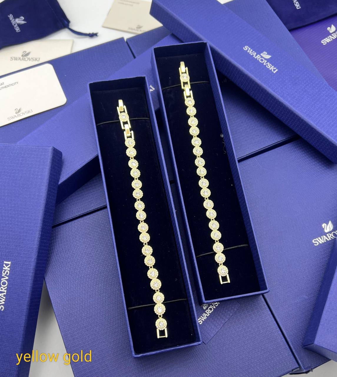 Super Clo full set Swarovskeei Una Angelic Round Cut Pavé Necklace, Earrings & Bracelet am0212