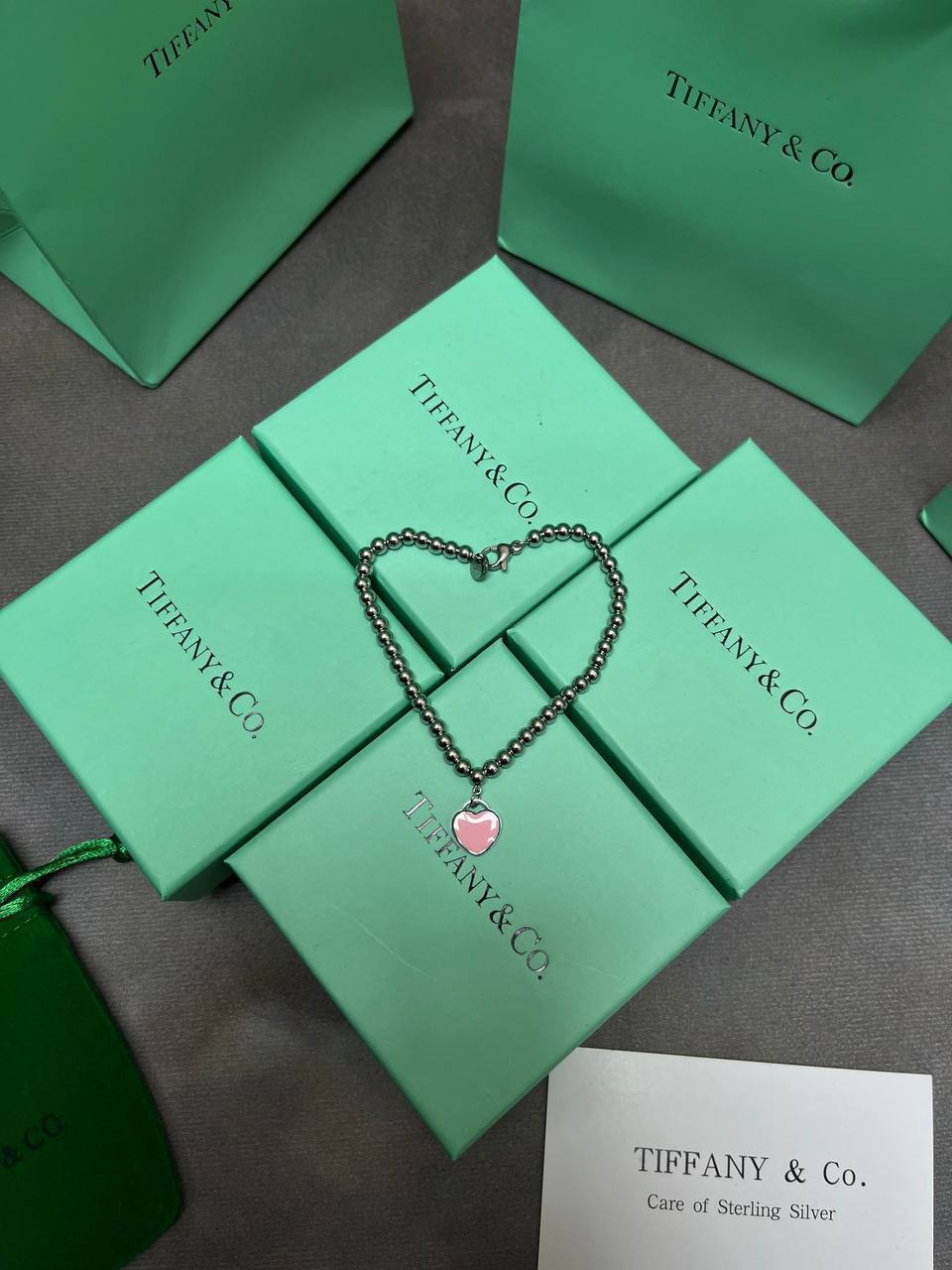 TIFANY NECKLACE BRACELET & EARING SETS COME WITH BOX ETC sa2608