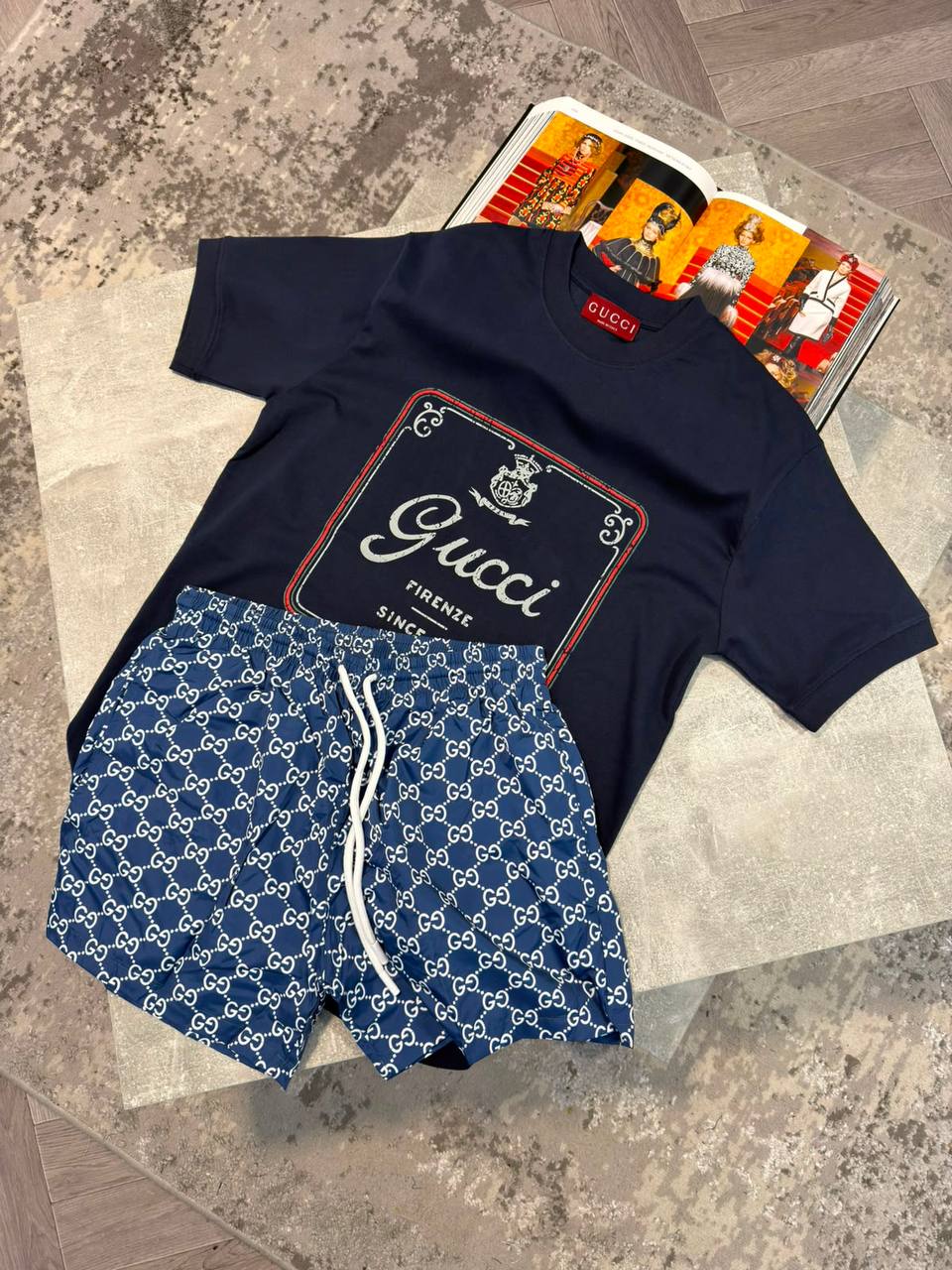 Gucc Shorts Set aj1606