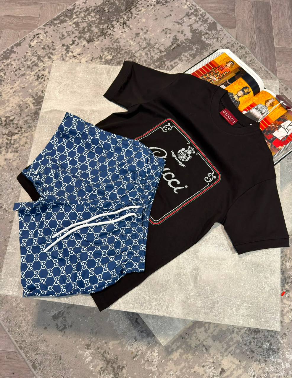 Gucc Shorts Set aj1606
