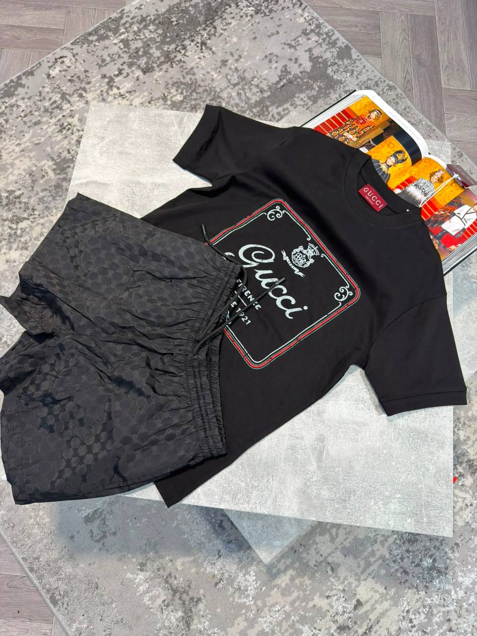 Gucc Shorts Set aj1606