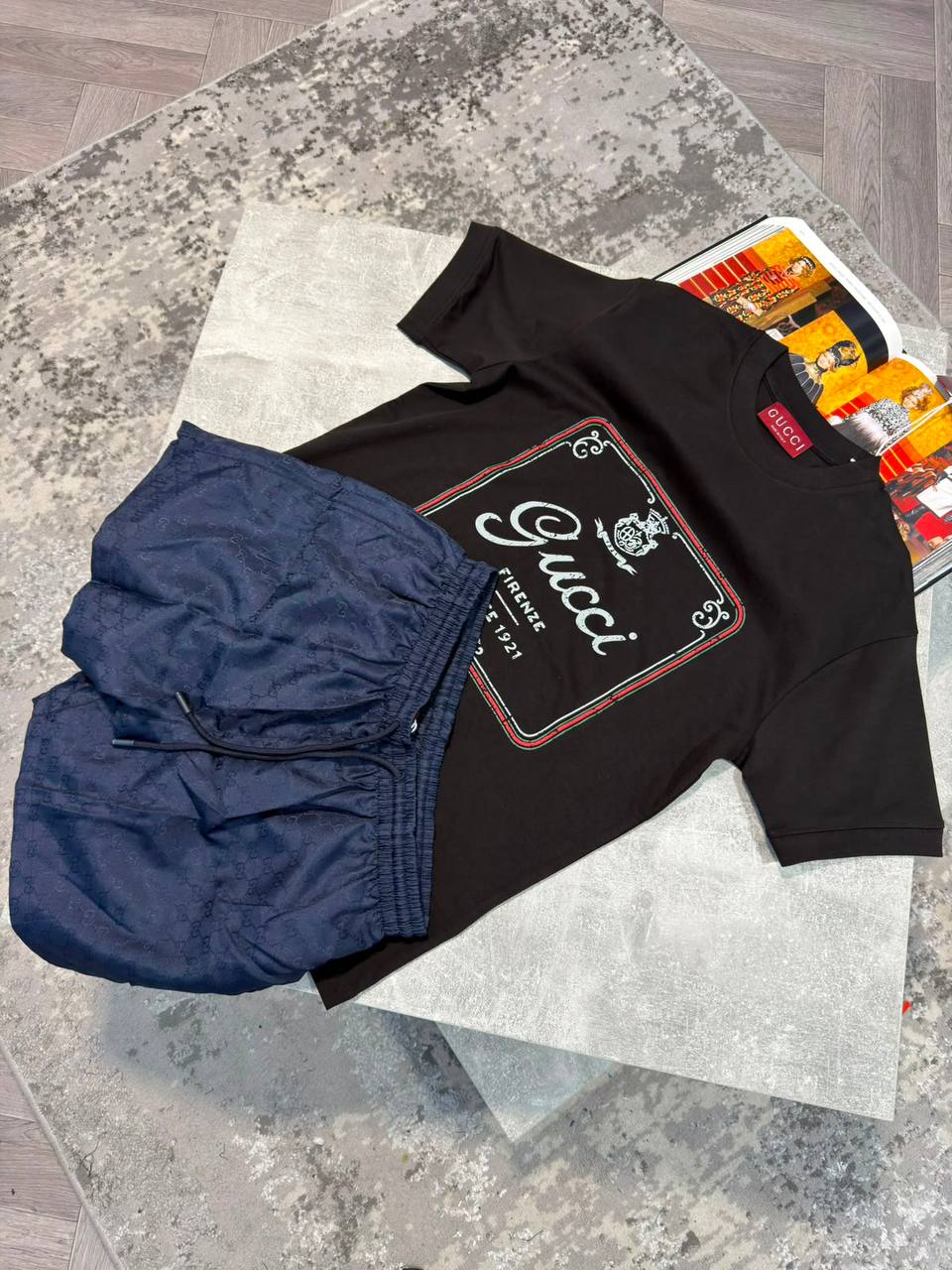 Gucc Shorts Set aj1606