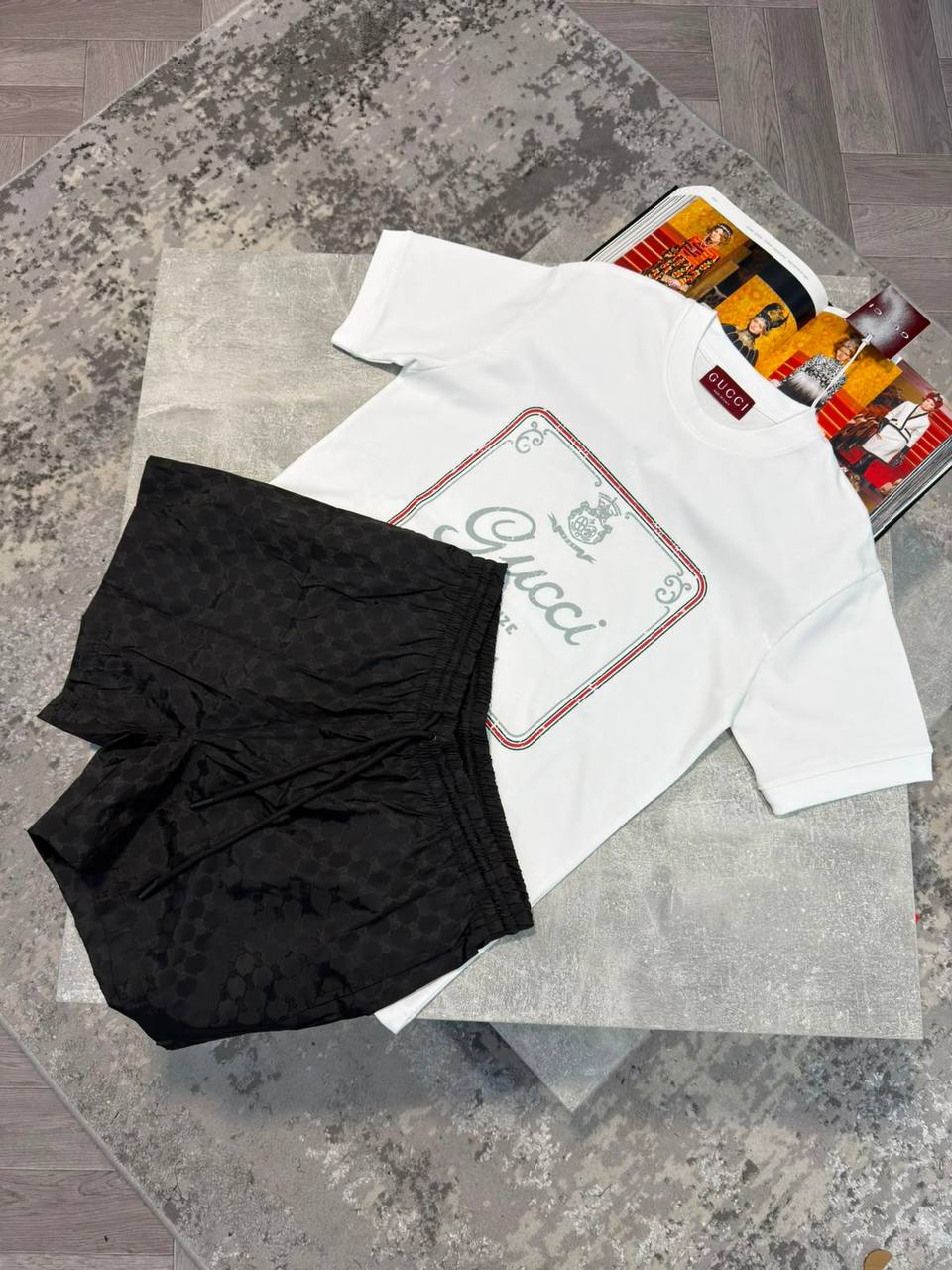Gucc Shorts Set aj1606