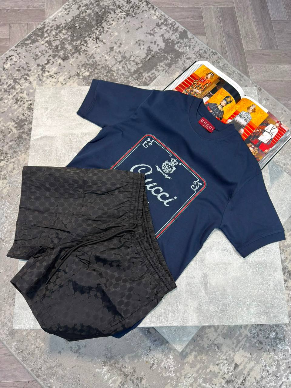 Gucc Shorts Set aj1606