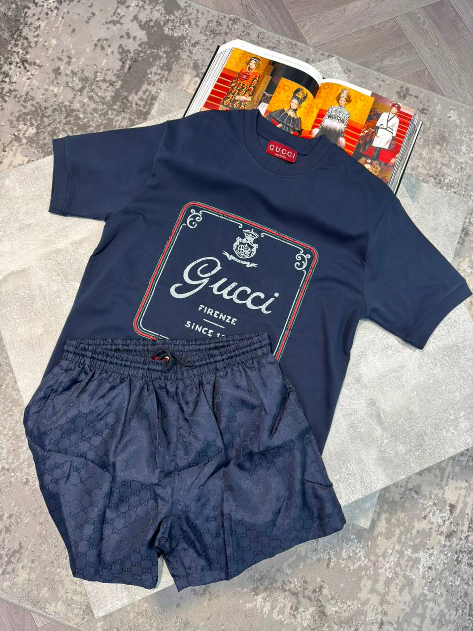Gucc Shorts Set aj1606