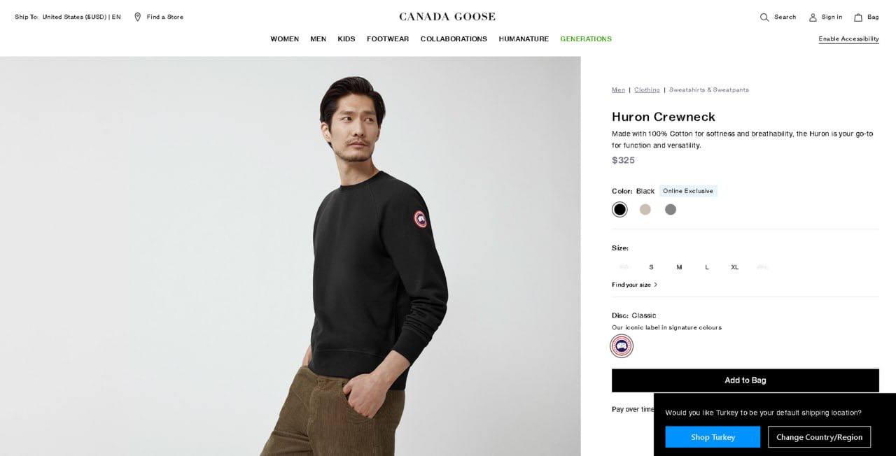 New stock Canada gose jumpers sa2808
