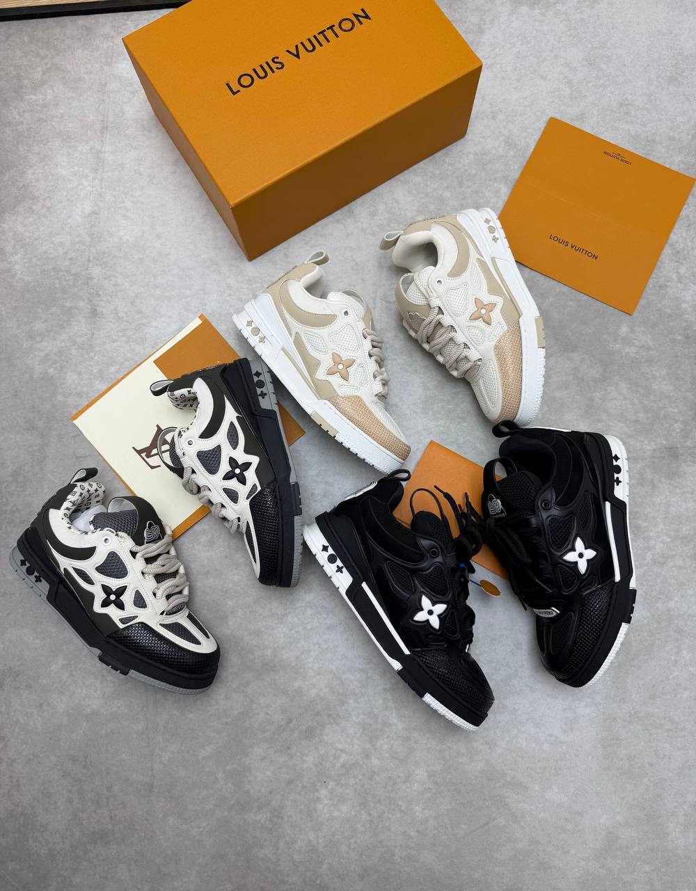 SUPER CLON LOUI VUITTO LV SKATE  COME WITH BOX ETC am1706