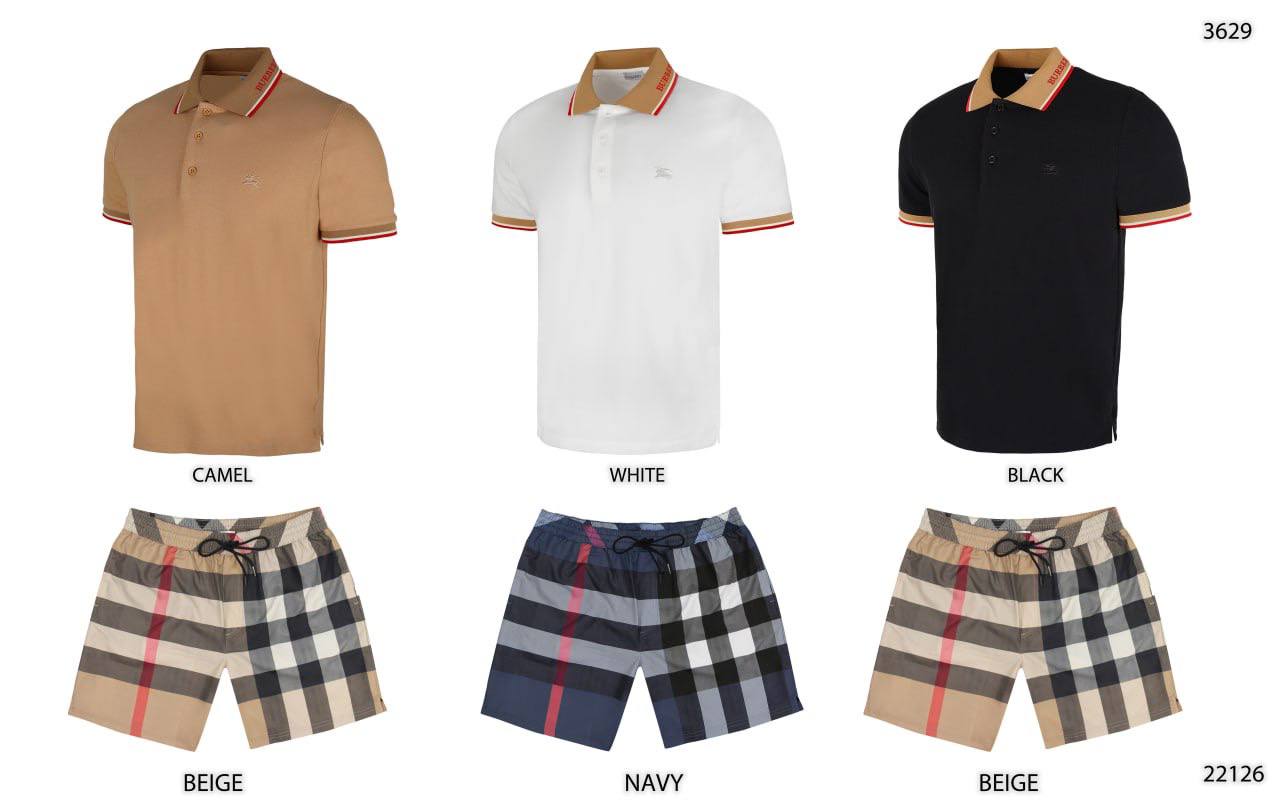 Burber Polo T-shirts or  Swim shorts