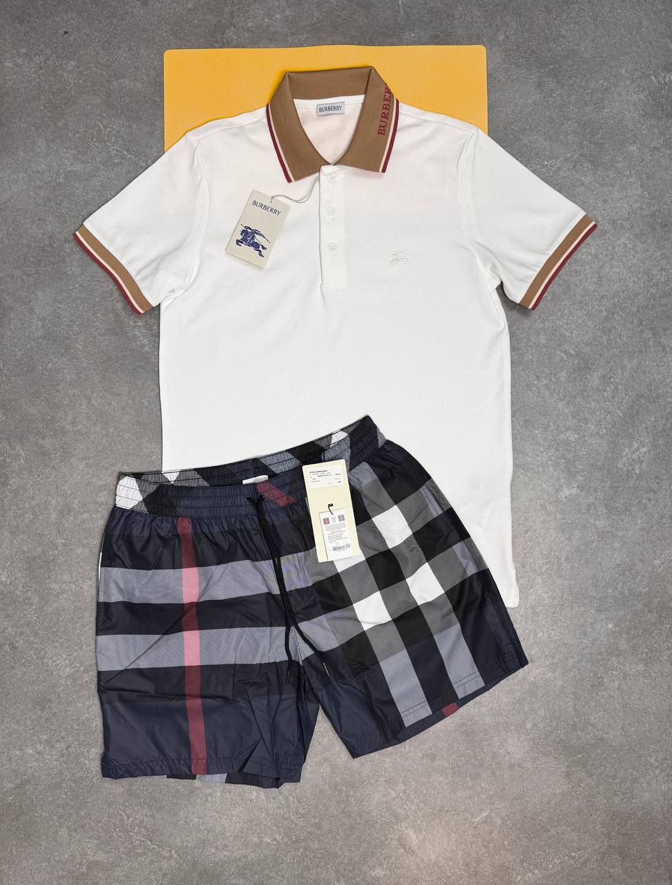 Burber Polo T-shirts or  Swim shorts