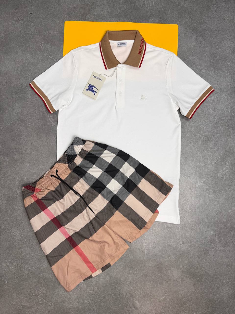 Burber Polo T-shirts or  Swim shorts