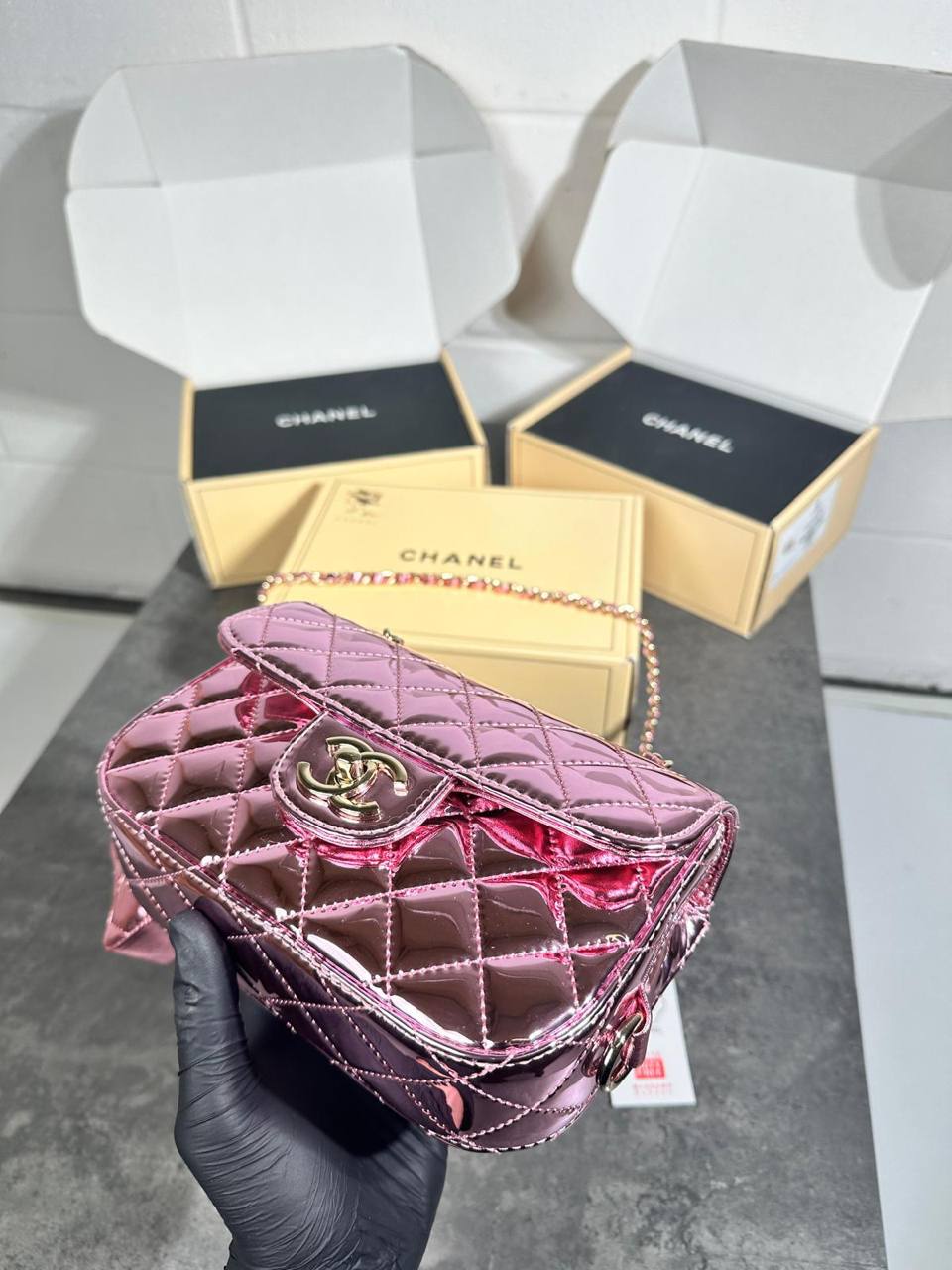 CHANE STAR BAG HIGH QUALITY DUBEL BOX su3105