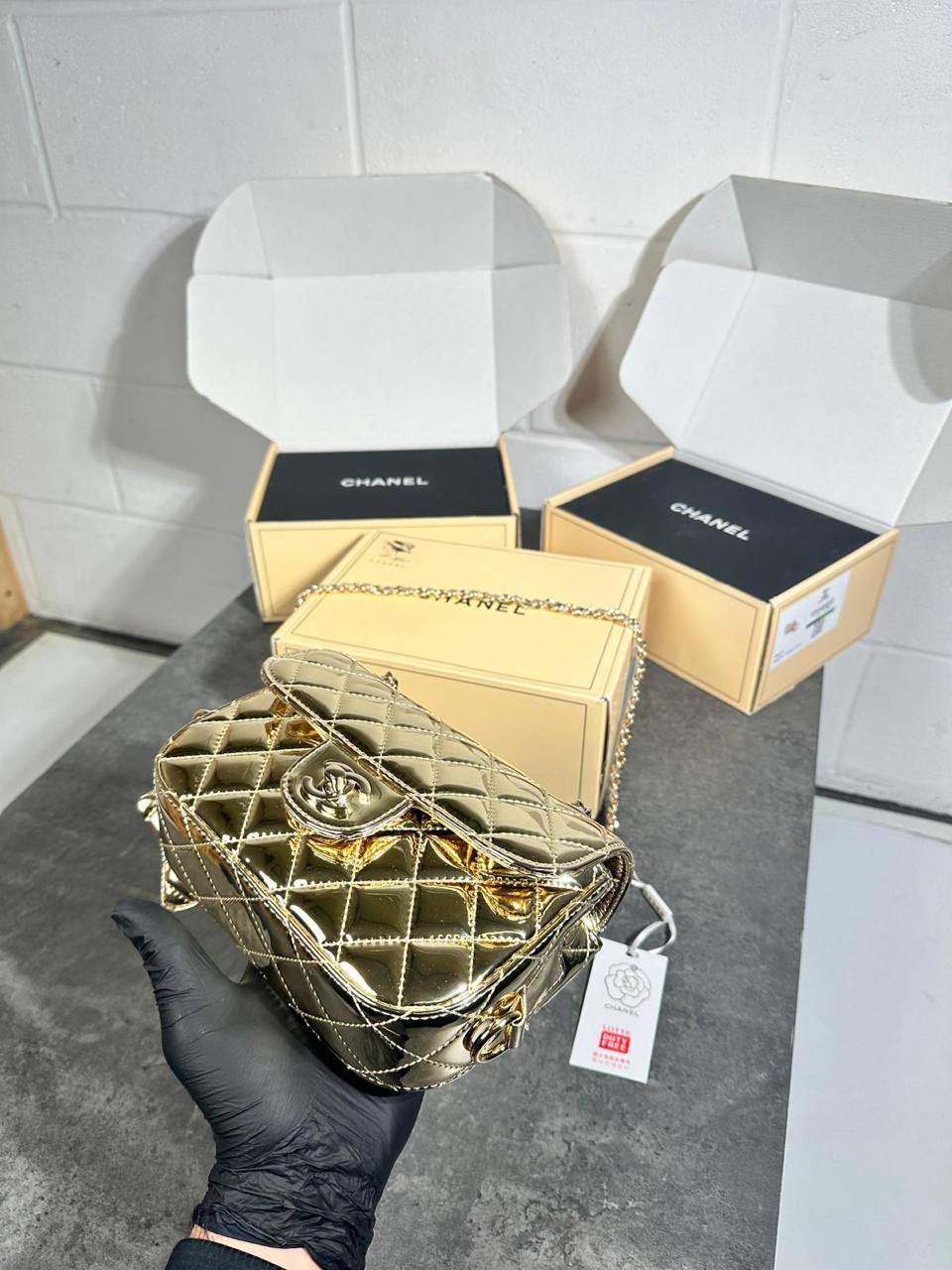CHANE STAR BAG HIGH QUALITY DUBEL BOX su3105
