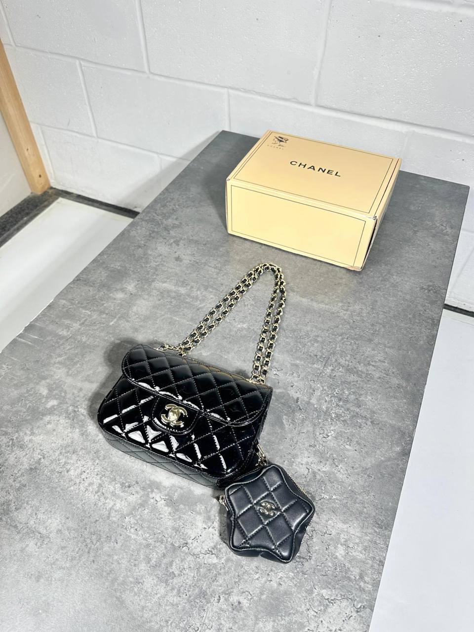 CHANE STAR BAG HIGH QUALITY DUBEL BOX su3105